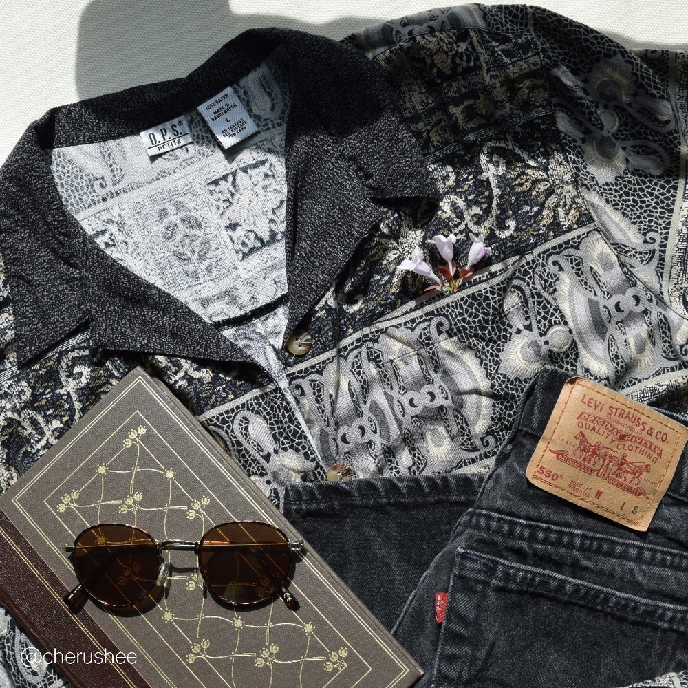 VTG - D.P.S. PETITE | Patterned Button Down